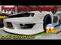 Kouki front end conversion nearly complete!| Car modify wonder glare | 240sx s14 rb25det