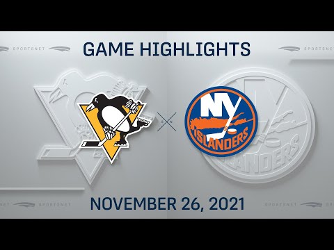 NHL Highlights | Penguins vs. Islanders - Nov 26, 2021
