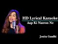Aap Ki Nazron Ne Samjha Karaoke With Lyrics   Jonita Gandhi   Jonitamusic   MP Mohit Tiwari   HD BGM
