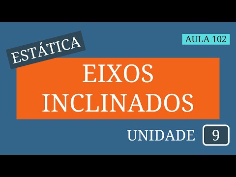 Estática - Aula 102 | Momento de inércia | Eixos inclinados: Parte I