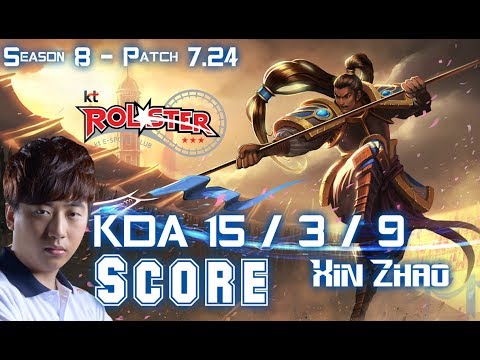 KT Score XIN ZHAO vs SEJUANI Jungle - Patch 7.24 KR Ranked