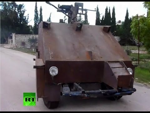 Syrian Rebels Built This Tank Using Old Cars And Games Consoles