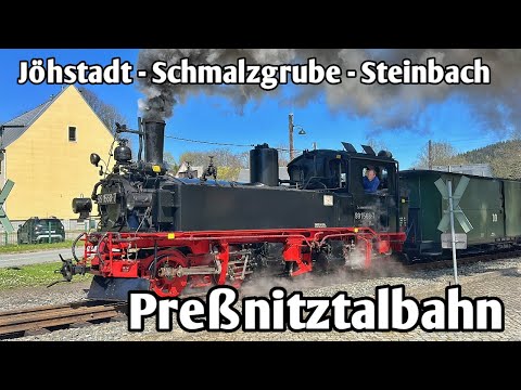 Preßnitztalbahn - Schmalspurbahn mit IV-K Dampflokbetrieb | Jöhstadt 2023