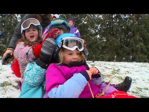 Protect your head when sledding