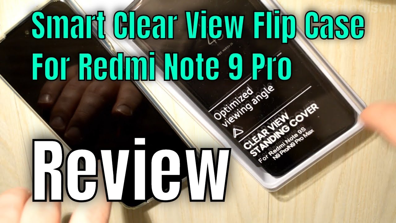 Smart Clear View Standing Cover Flip Case For Redmi Note 9 Pro / 9S - Review