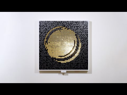 Solar Echo (Flip-Discs Kinetic Artwork)