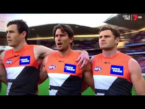 AFL Finals 2016 - Australian National Anthem (Western Bulldogs vs GWS)