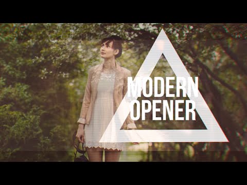 Modern Fashion Opener // Fast Glitch Slideshow - After Effects Template