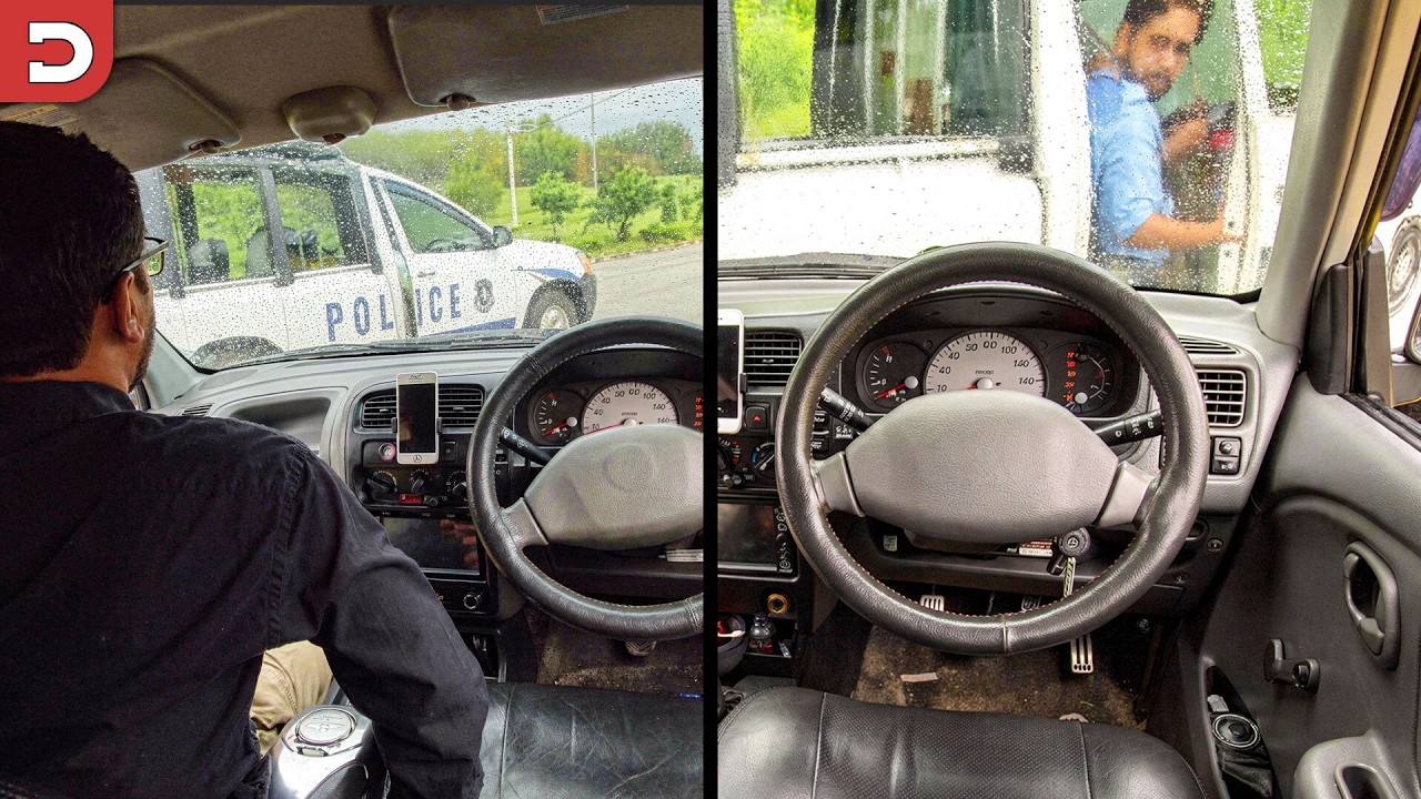 Remote Control Car Crashes Into Police
