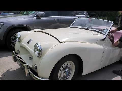 Dad with 1954 Triumph TR2 Saturday 16th May 2020