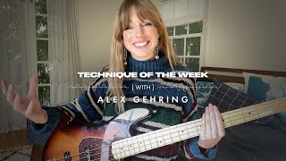 Alex Gehring on Fingerpicking The Bass | Technique of the Week | Fender