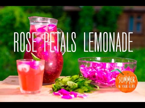 Raspberry Rose Petals Lemonade