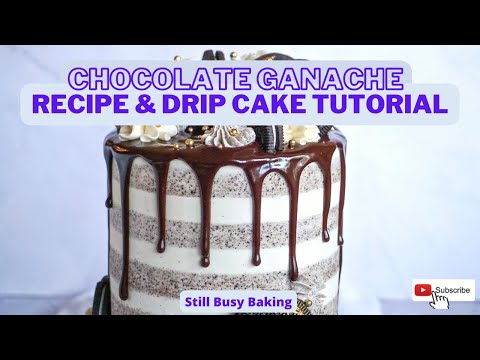 Chocolate Ganache Recipe & Chocolate Drip Cake Tutorial - simple, delicious, and beautiful!