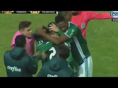 Peñarol 2 x 3 Palmeiras - Gols - Libertadores 2017