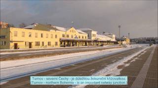 preview picture of video 'Turnov. Nádraží v zimě. Station in Winter. Time Lapse-Canon SX 130.wmv'