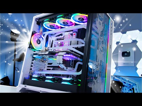 Her ULTIMATE Custom Water Cooled Gaming PC Build Turned out AMAZING!