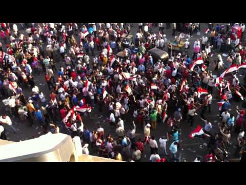 Celebrations in Tahrir After Morsi's Victory