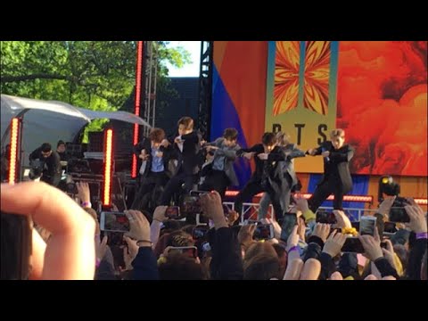 190515 - Fire (Soundcheck) - BTS - GMA - Summer Concert Series