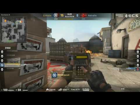 CS:GO - KennyS Quality 1 vs 3 AWP vs Astralis @ ECS Season 2