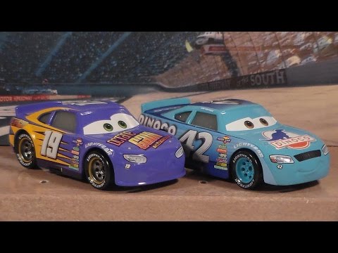 BOBBY SWIFT & CAL WEATHERS, CARS 3 NEW 2017 DISNEY PIXAR MATTEL 2-PACK DIECAST UNBOXING REVIEW
