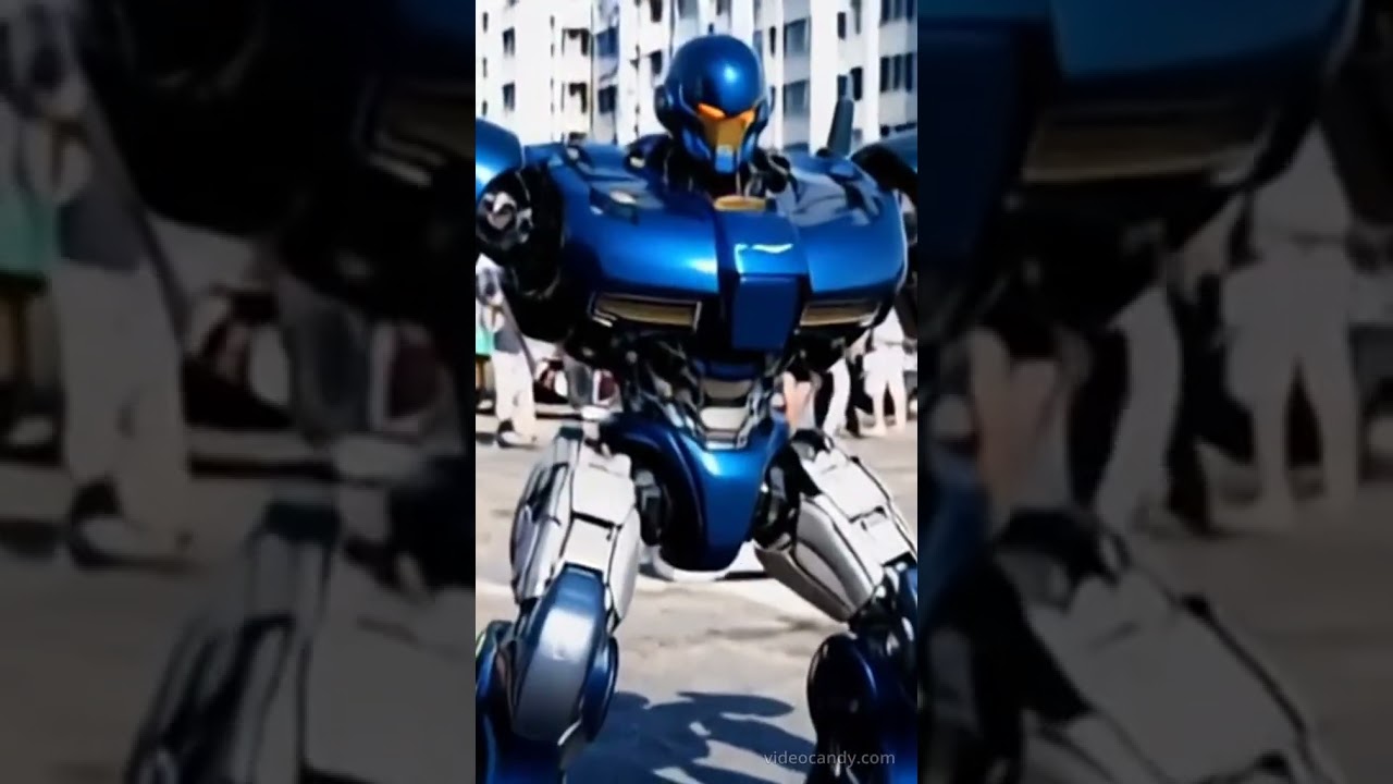 Aston Martin DB7 turned into a robot