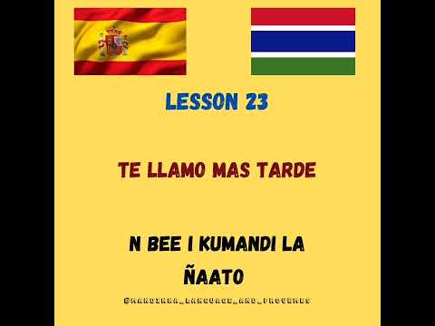 mandinka Spanish lessons