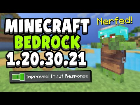 VILLAGER CURING NERFS ADDED! in Minecraft Bedrock 1.20.30.21 Beta!