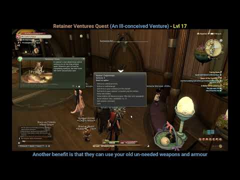FFXIV The Complete Guide Part 25 - Unlocking Retainer Ventures + Crafting a set of armour for them