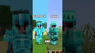 Action and Stuff Bedrock VS Java VERSION! #shorts