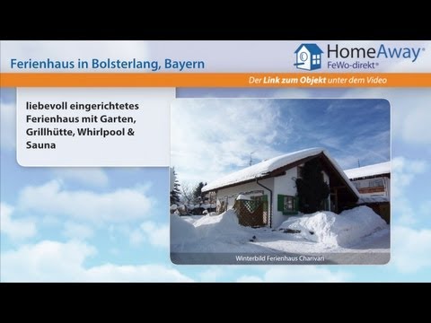 Allgäu: liebevoll eingerichtetes Ferienhaus mit Garten, Grillhütte - FeWo-direkt.de Video