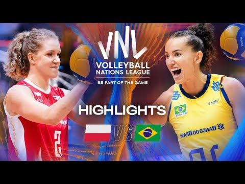 Poland 🇵🇱 vs. Brazil 🇧🇷 - Highlights | Week 3 | Women's VNL 2025