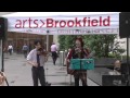 Kagero performs Woody Guthrie's "Budded Roses" at the Grace Building Plaza 2012