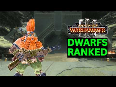 ALL DWARF FACTIONS RANKED IN TOTAL WAR WARHAMMER 3