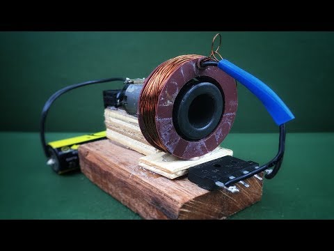 100% work free energy using dc motor with battery 3.7V generator 12V - Simple experiment at home