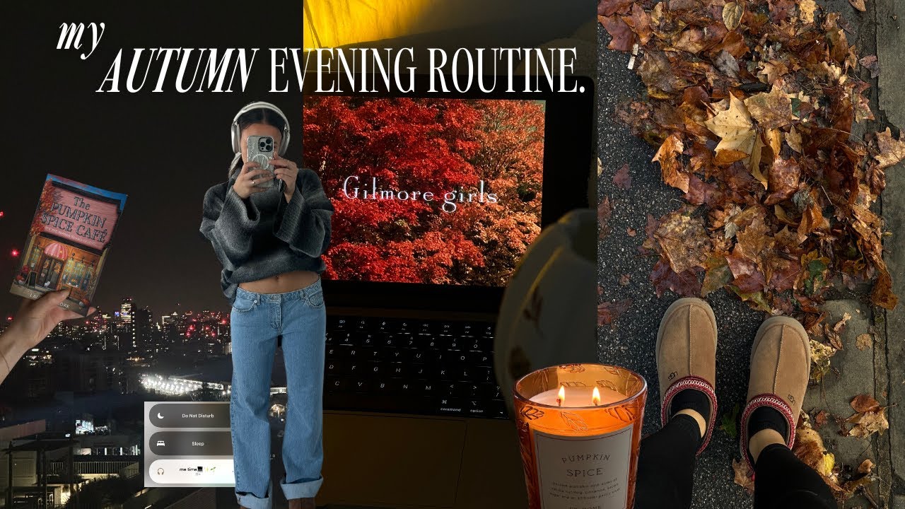 my cosy autumn evening routine 🕯️ peaceful & aesthetic