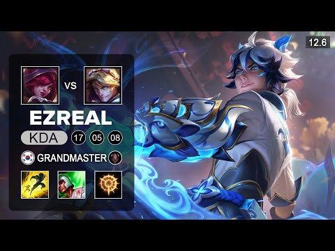 Ezreal vs Xayah ADC - KR Grandmaster - Season 12 Patch 12.6