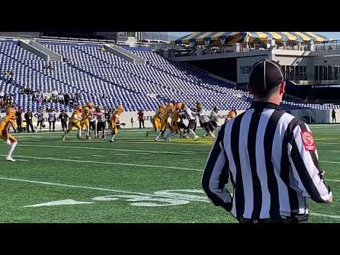 Rodrigues run/Donald Smith tackle South Carroll/Dunbar football 2A/1A state final 12/4/21