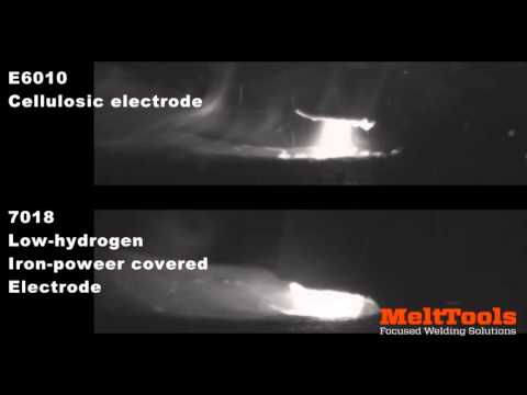Stick welding transfer with low hydrogen and cellulosic electrode