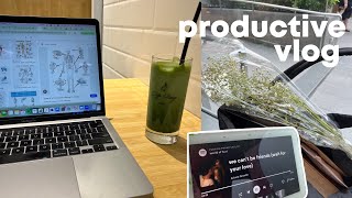 PRODUCTIVE STUDY VLOG ☁️ | uni interview prep, online courses, celebrating my birthday 🥳