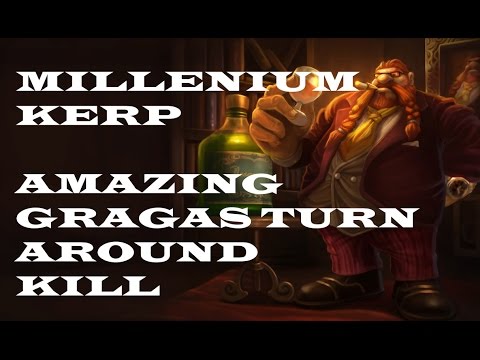 MIL Kerp Amazing Gragas turn around kill - CW vs MIL - EU LCS Summer Split 2014