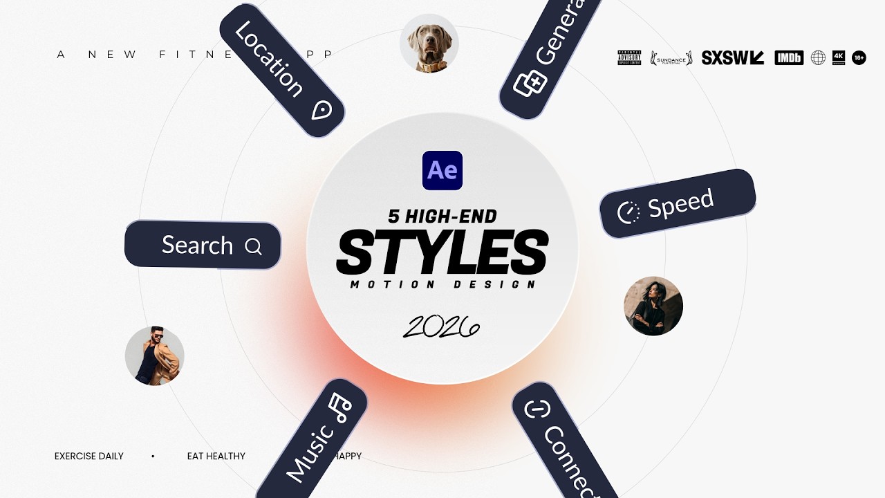 5 Trending Motion Graphic Styles To Know in After Effects 2026
