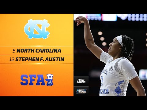 UNC vs. Stephen F. Austin - Women’s NCAA tournament first-round highlights