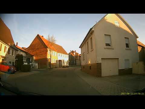 Durch den Kraichgau. Fahrt In der Region Eppingen - Berwangen, Richen Richtung - Kirchardt.