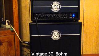 Video thumbnail for Jet City JCA22H Vintage 30 vs Jet City Eminence by Justin Gomes