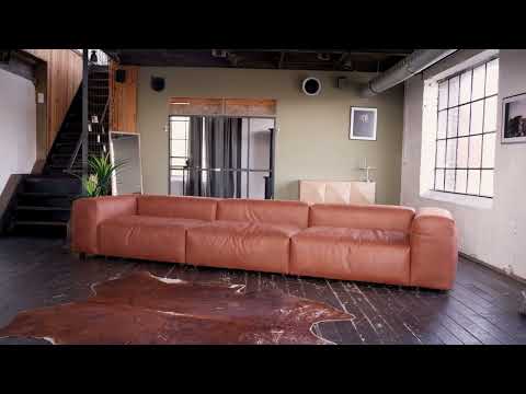 Modulsofa MIA Grün - Webstoff - Samt - Polypropylen - 306 x 72 x 120 cm