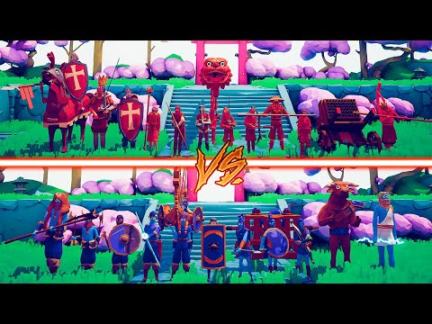 MEDIEVAL + DYNASTY vs VIKING + ANCIENT - Totally Accurate Battle Simulator | TABS
