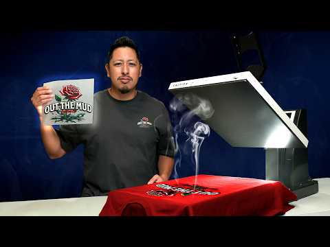 How To Heat Press A T-Shirt In 15 Seconds (DTF T Shirt Printing)