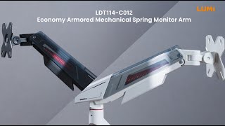 LDT114-C012 | Economy Armored Mechanical Spring Monitor Arms | LUMI