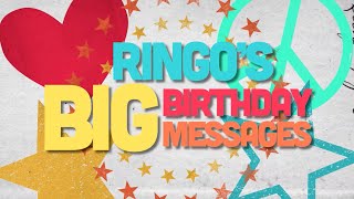 Peace and Love Birthday Wishes for Ringo