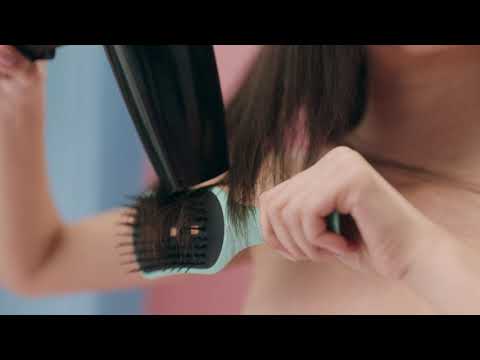 Šepetys plaukų džiovinimui Tangle Teezer Easy Dry &amp; Go Jet Juodas, juodas video